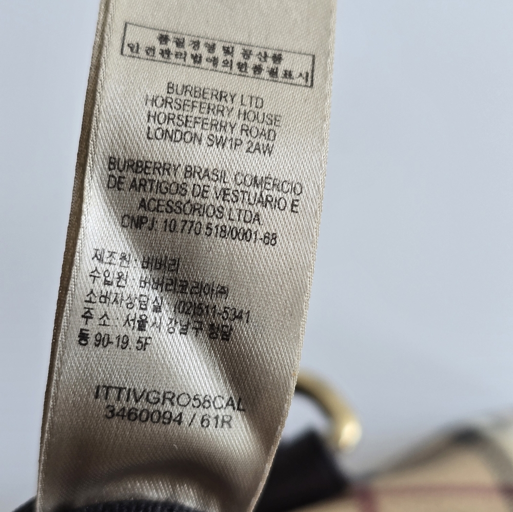 Burberry Haymarket Check Boston Bag Brown - Picture 13 of 16